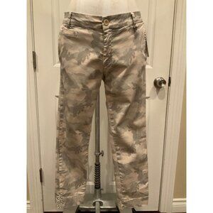 Mason’s Forte Dei Marmi Jaqueline Curvie Tan Camo Studded Pants, Size 42 (Italy)
